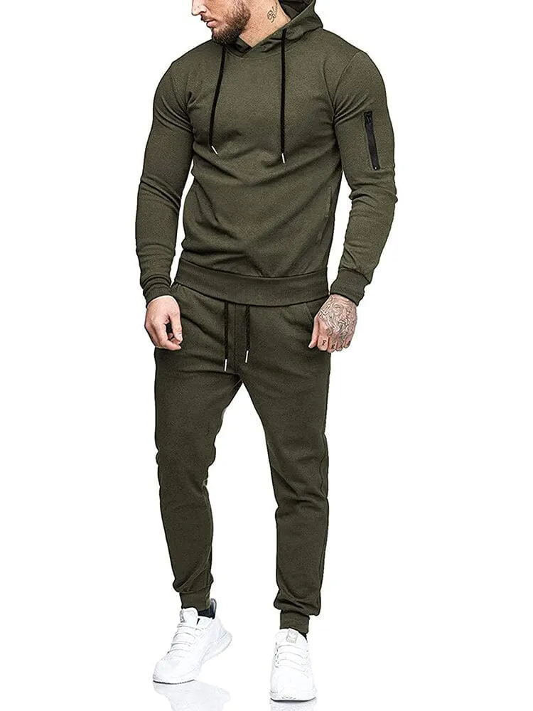 Casual 2-Piece Hooded Running Sport Suit Sets (US Only) sold by Coofandy product image thumbnail 4