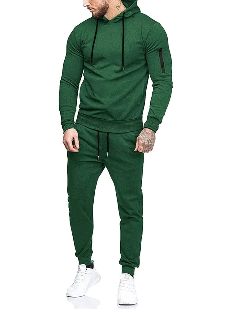 Casual 2-Piece Hooded Running Sport Suit Sets (US Only) sold by Coofandy product image thumbnail 3