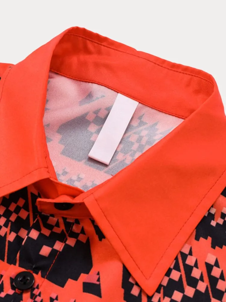 Vintage Graphic Button Shirt sold by Coofandy product image thumbnail 3