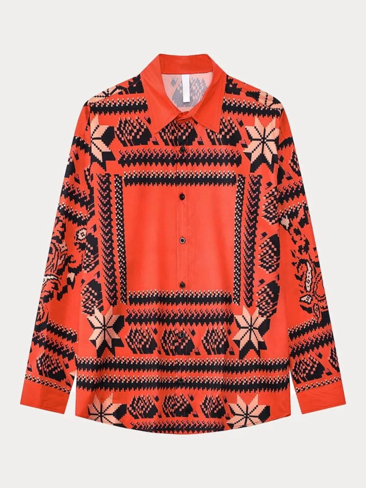 Vintage Graphic Button Shirt sold by Coofandy