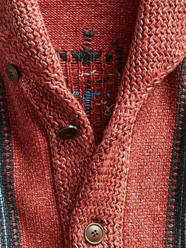 Vintage Graphic Sweater Coat sold by Coofandy product image thumbnail 5