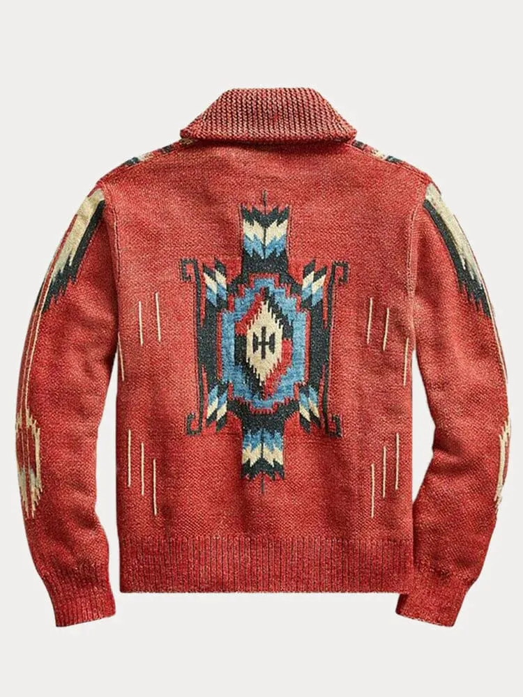 Vintage Graphic Sweater Coat sold by Coofandy product image thumbnail 4