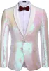 Shiny Sequin Blazer Tuxedo Suit (US Only) sold by Coofandy