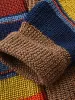 Multicolor Lapel Neck Sweater Coat sold by Coofandy