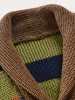 Multicolor Lapel Neck Sweater Coat sold by Coofandy