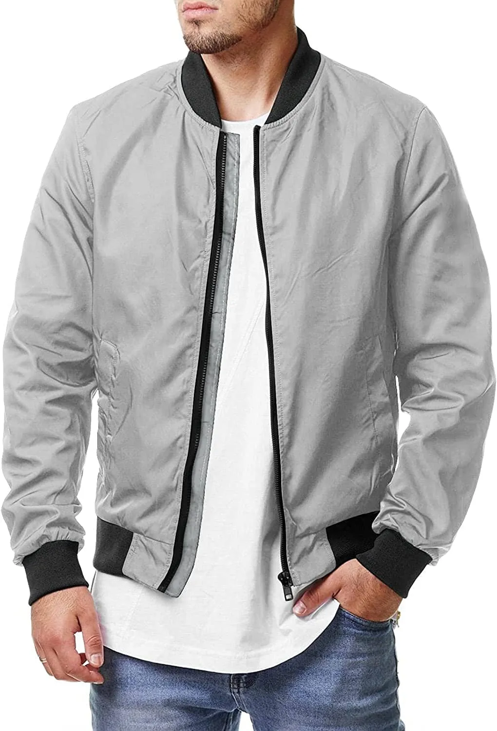 Casual Soft Shell Flight Windbreaker Coat (US Only) sold by Coofandy product image thumbnail 5