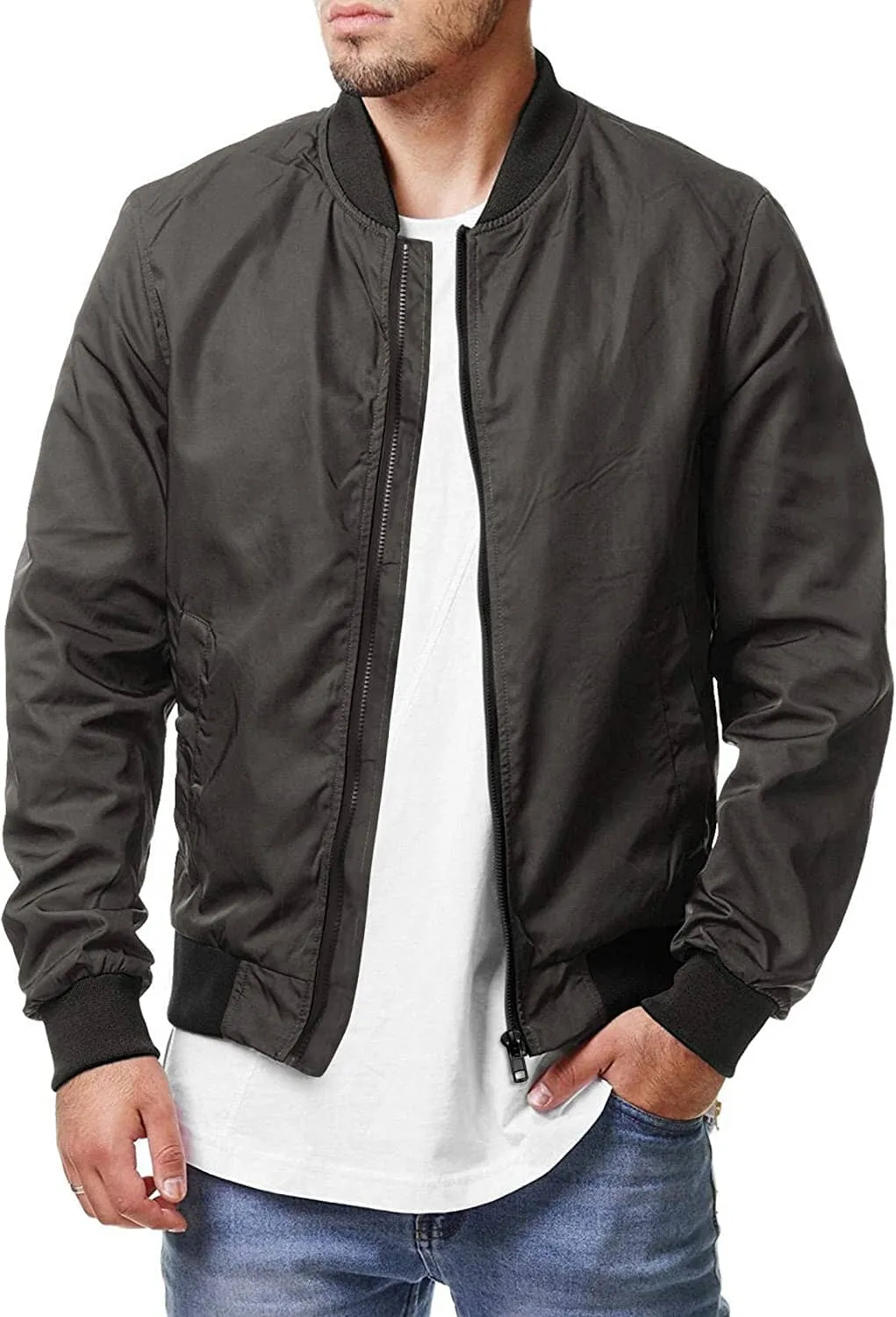 Casual Soft Shell Flight Windbreaker Coat (US Only) sold by Coofandy product image thumbnail 2