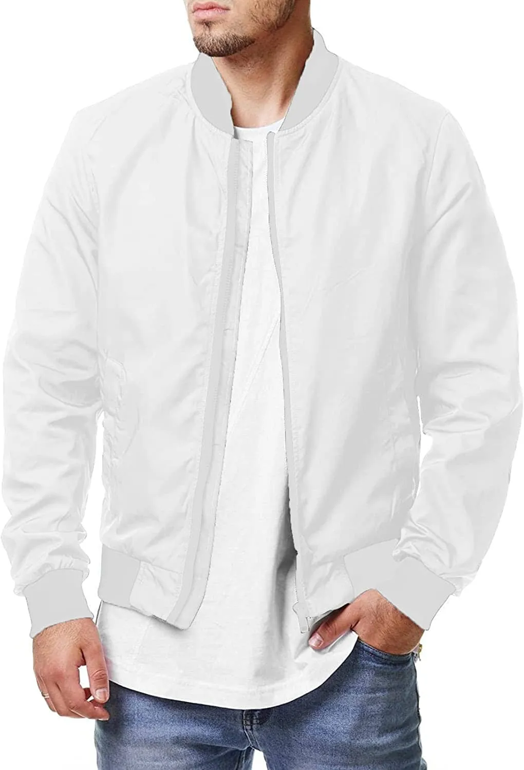 Casual Soft Shell Flight Windbreaker Coat (US Only) sold by Coofandy product image thumbnail 3