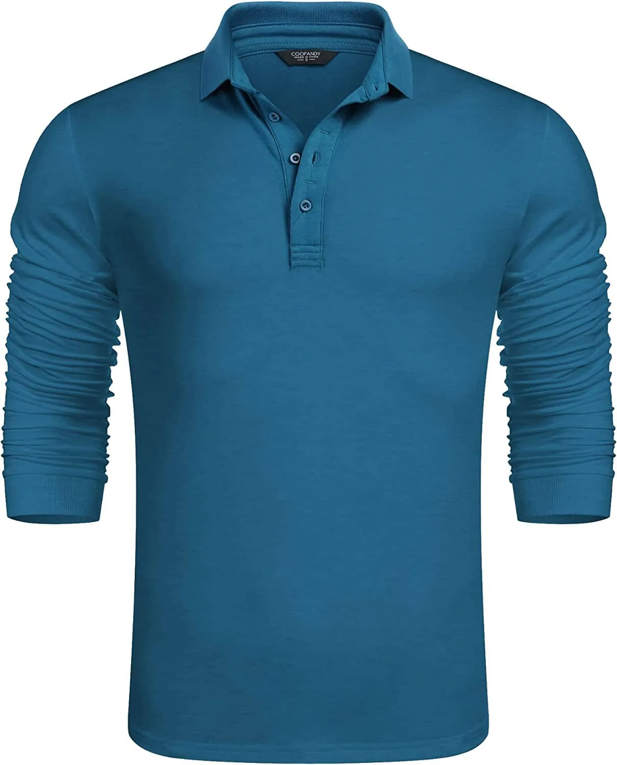 Slim Fit Cotton Polo Shirt (US Only) sold by Coofandy product image thumbnail 5