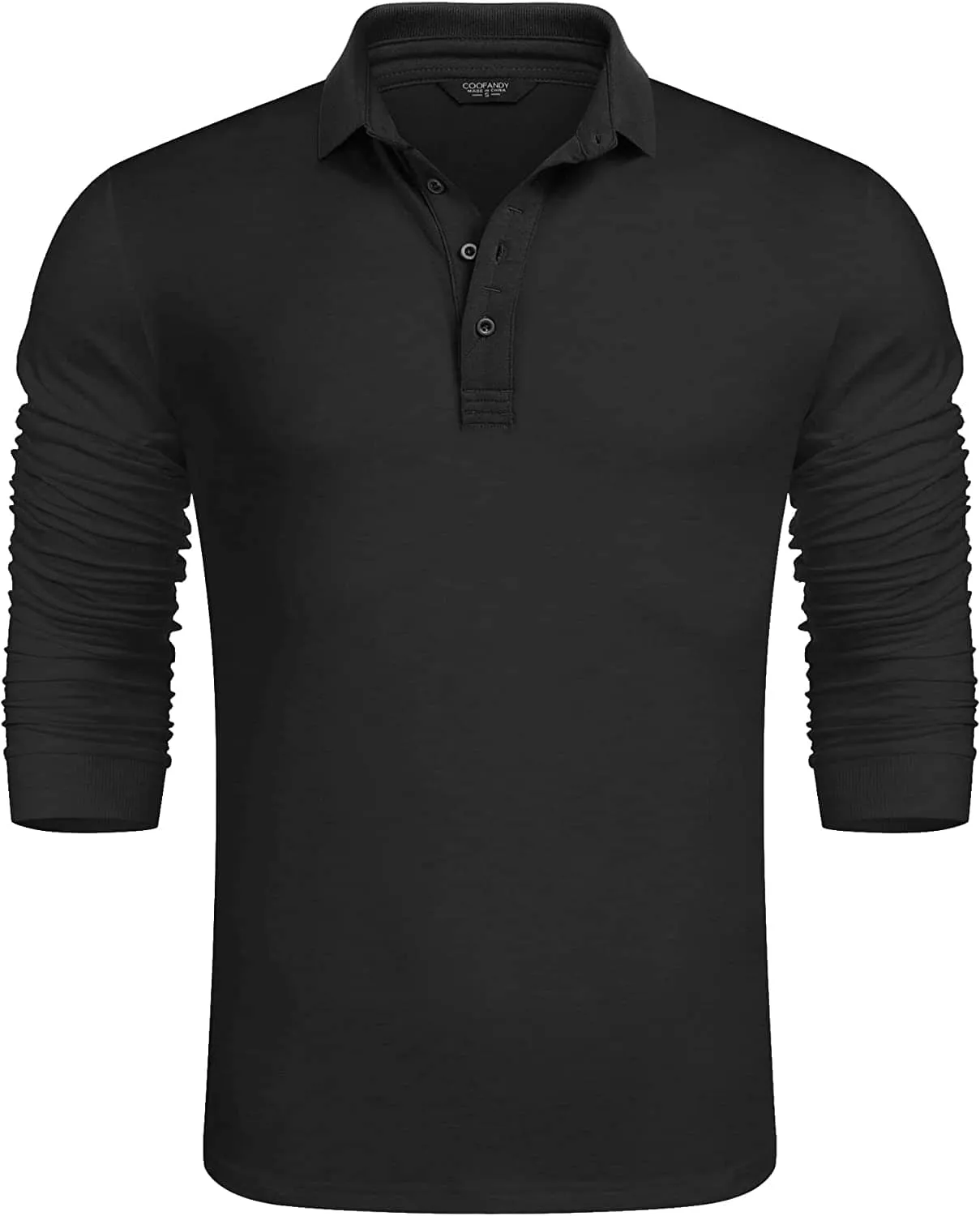 Slim Fit Cotton Polo Shirt (US Only) sold by Coofandy product image thumbnail 3
