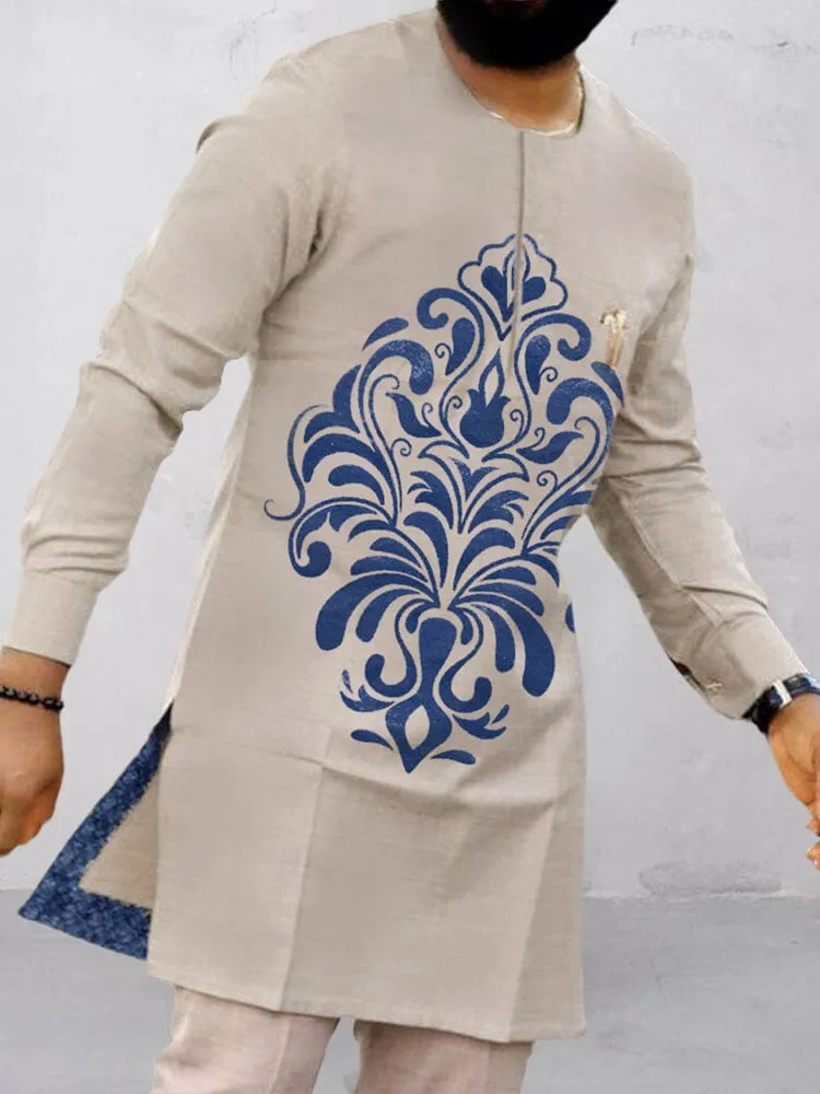 Casual Graphic Long Shirt sold by Coofandy