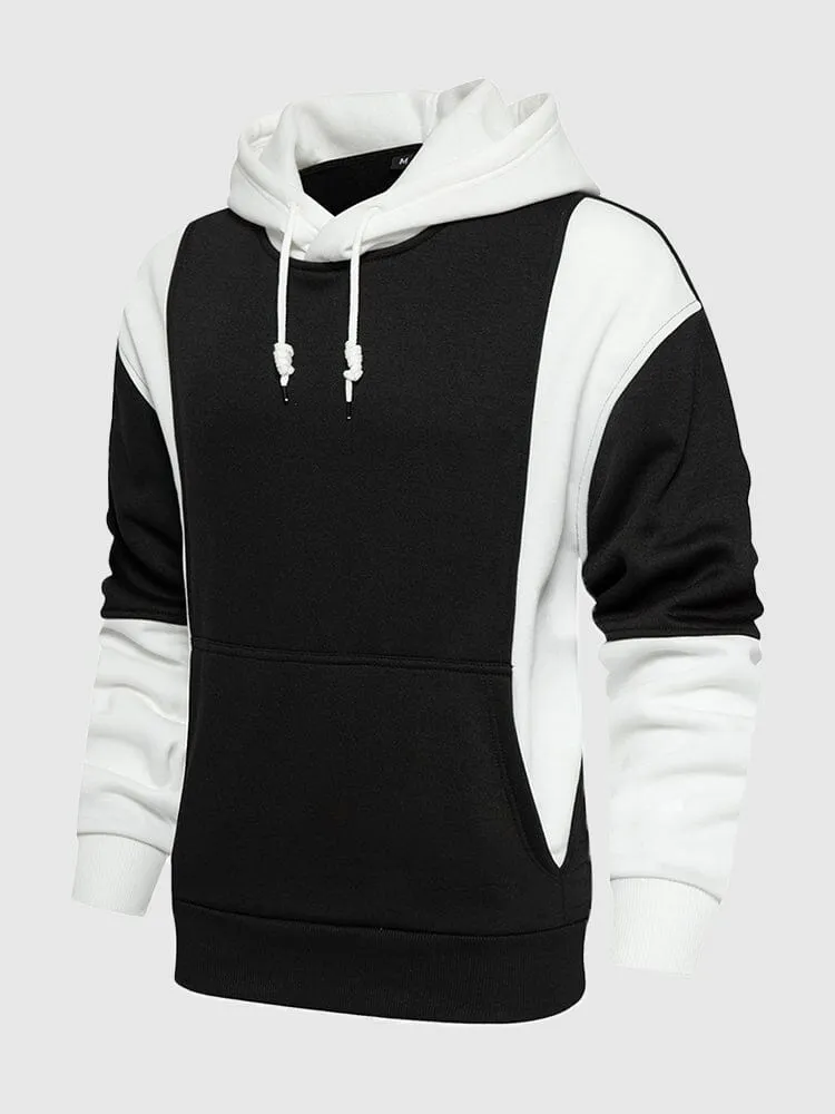 Color Blocking Fashion Casual Hoodie sold by Coofandy product image thumbnail 5
