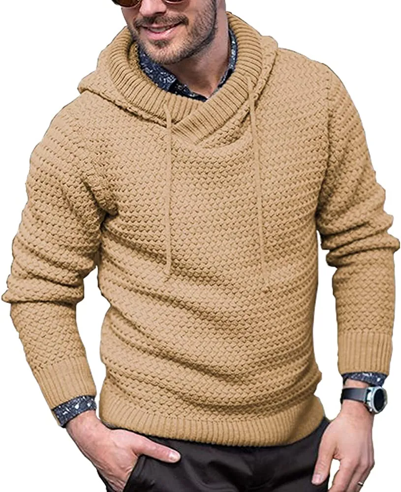 Knitted Thick Warm Hooded Pullover Sweater (Us Only) sold by Coofandy product image thumbnail 3
