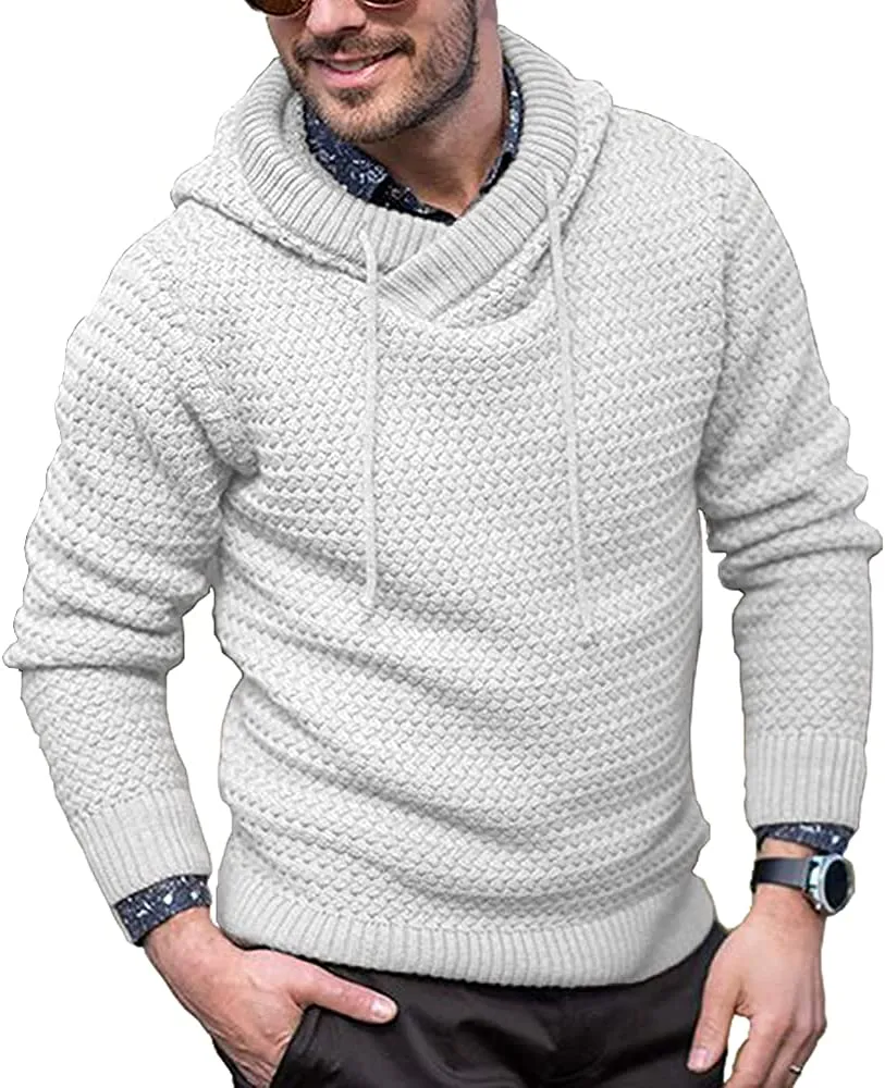 Knitted Thick Warm Hooded Pullover Sweater (Us Only) sold by Coofandy product image thumbnail 4