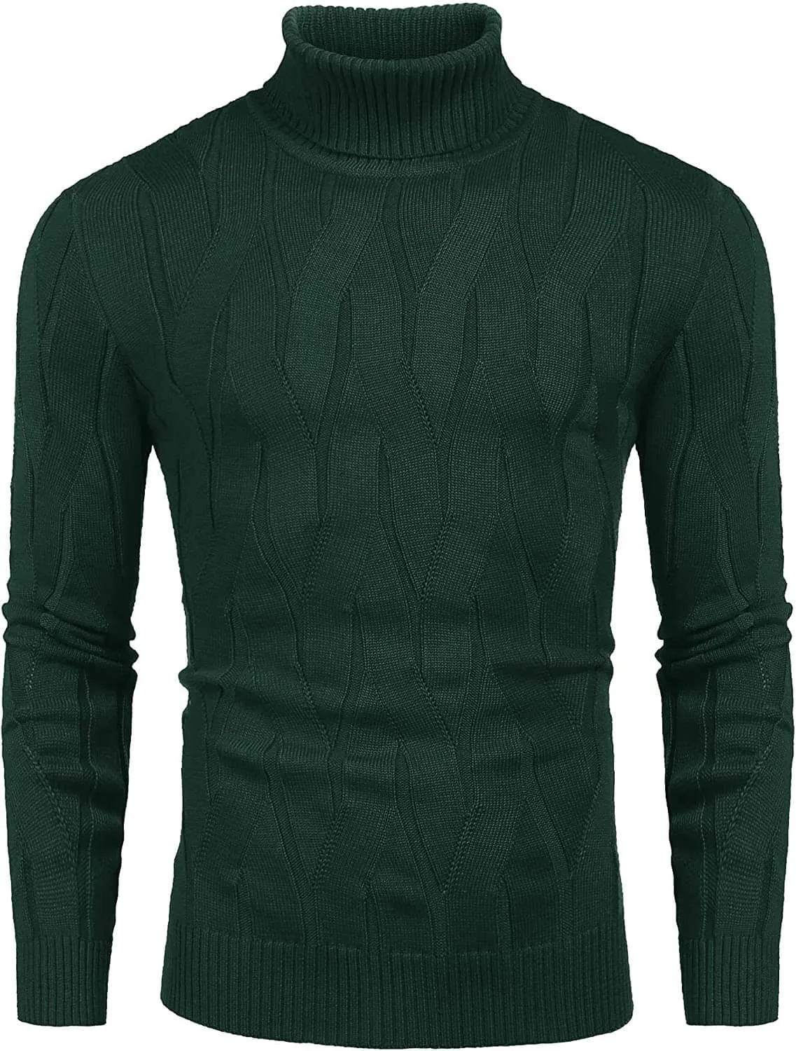 Slim Fit Turtleneck Knitted Pullover Sweaters (US Only) sold by Coofandy