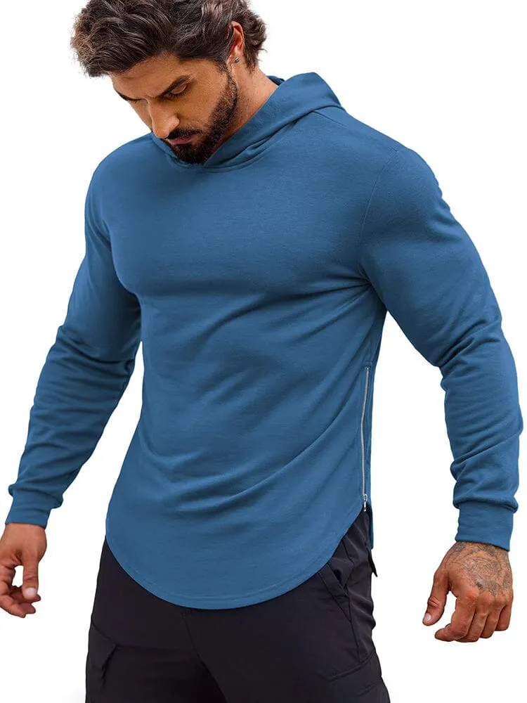 Workout Muscle Fit Cotton Blend Hoodie (US Only) sold by Coofandy product image thumbnail 5