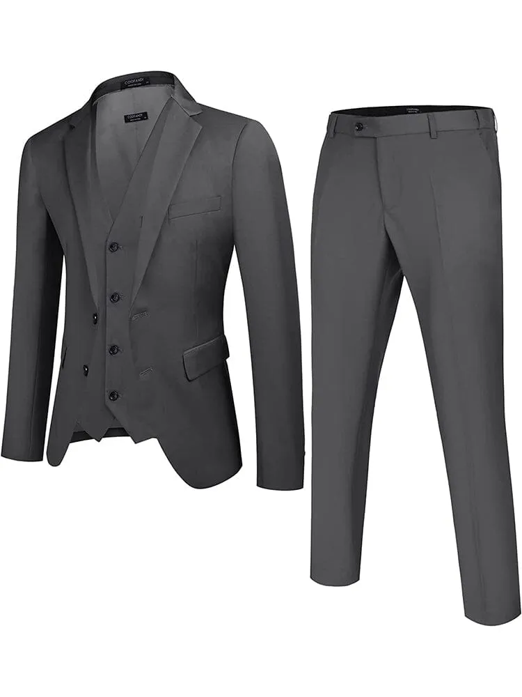 Solid Blazer Jacket Vest Pants Suits (US Only) sold by Coofandy