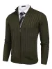 Cardigan Knitted Zip Up Sweater with Pockets (US Only) sold by Coofandy