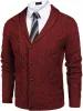 Shawl Collar Button Down Knitted Sweater with Pockets (US Only) sold by Coofandy
