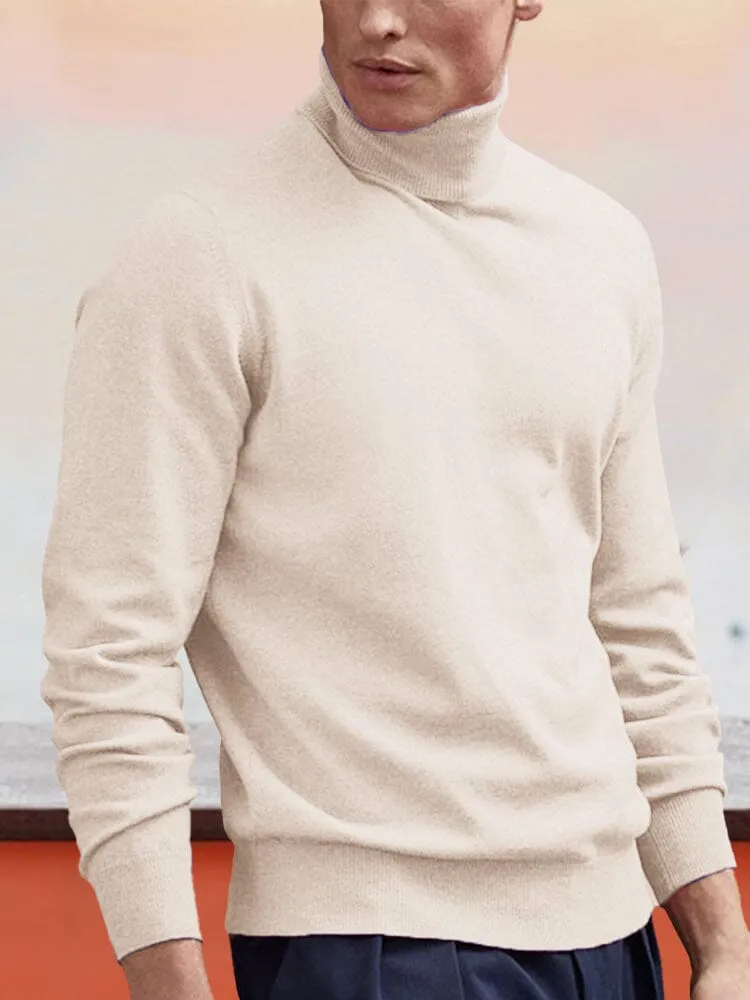 Wool Turtleneck Bottoming Sweater sold by Coofandy product image thumbnail 4