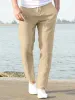 Casual Loose Solid Color Lacing Elastic Waist Pants sold by Coofandy