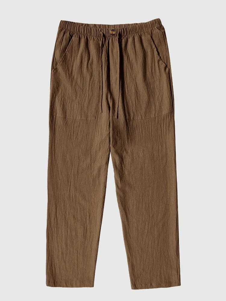 Linen Style Yoga Pants With Pockets sold by Coofandy product image thumbnail 3