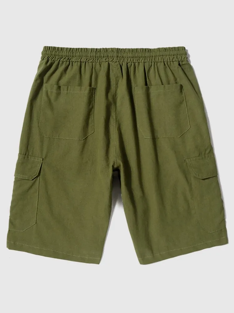 Linen Style Pants With Pockets sold by Coofandy product image thumbnail 4