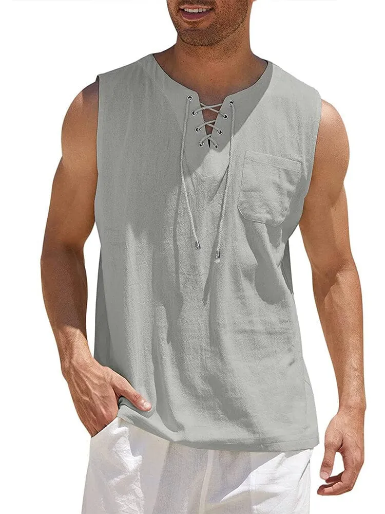 Linen Tank Top (US Only) sold by Coofandy product image thumbnail 5