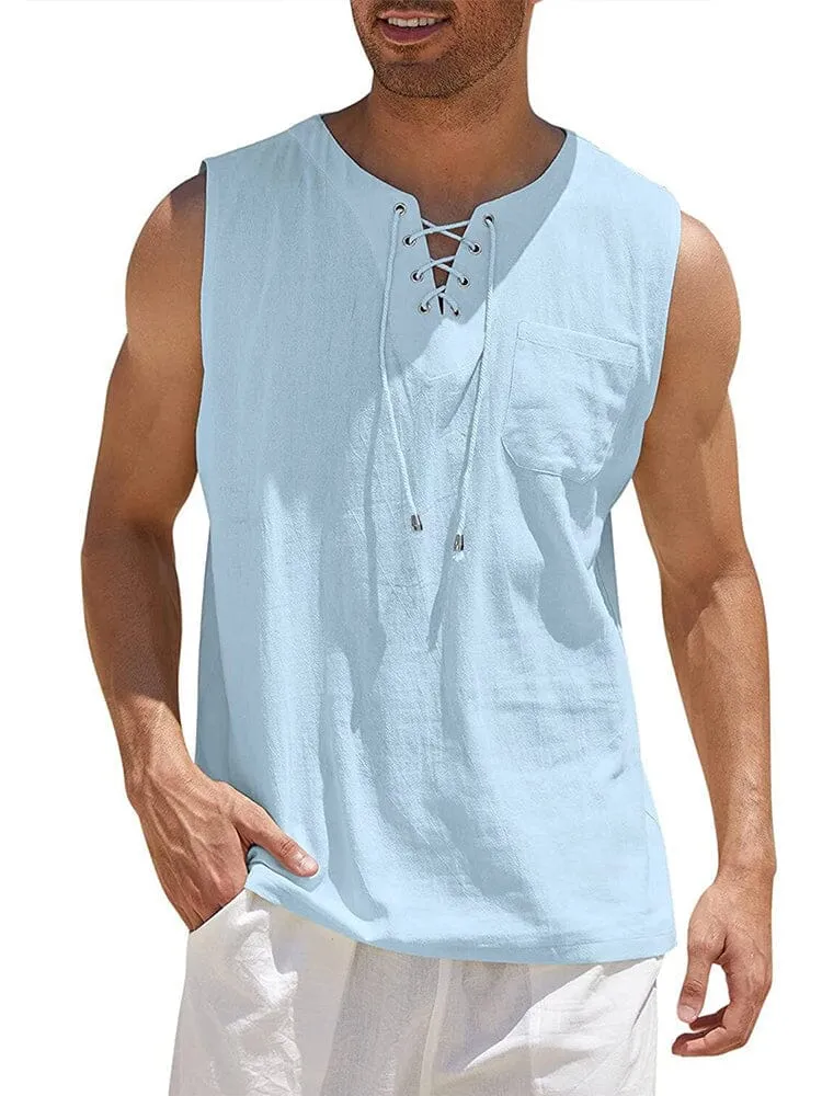 Linen Tank Top (US Only) sold by Coofandy product image thumbnail 3