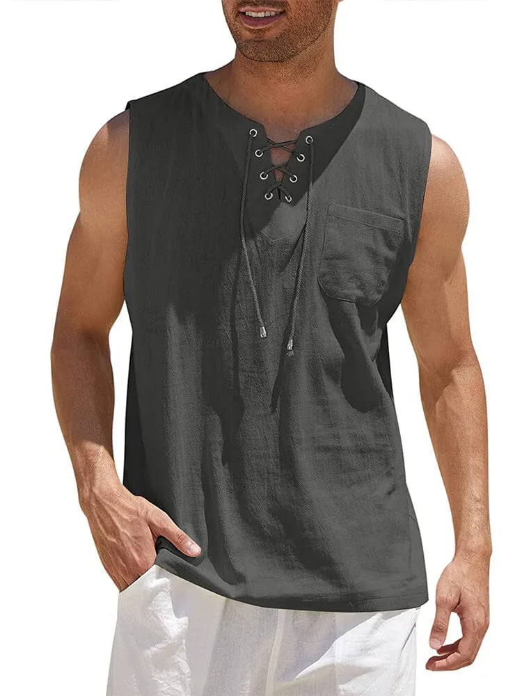 Linen Tank Top (US Only) sold by Coofandy product image thumbnail 4