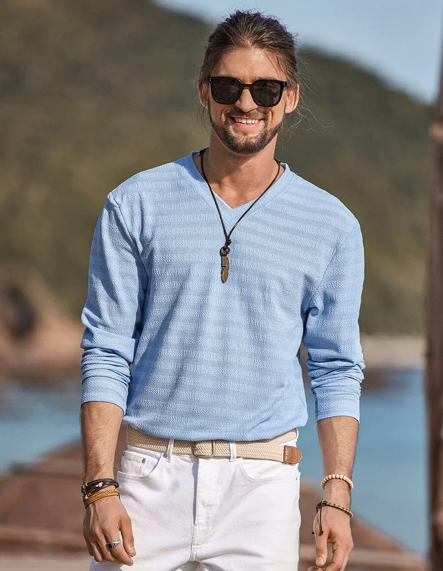 V-neck Long Sleeves Shirt sold by Coofandy product image thumbnail 3