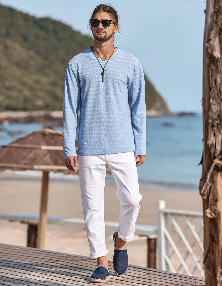 V-neck Long Sleeves Shirt sold by Coofandy product image thumbnail 5