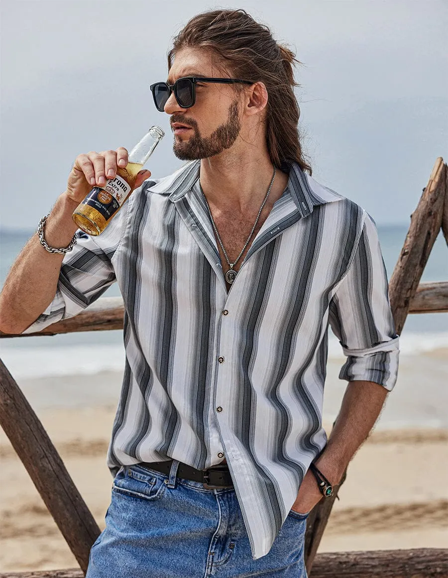 Striped Pattern Shirt sold by Coofandy