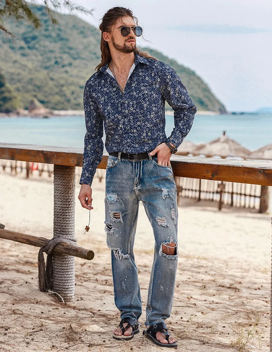 Coffee Bean Pattern Shirt sold by Coofandy product image thumbnail 5