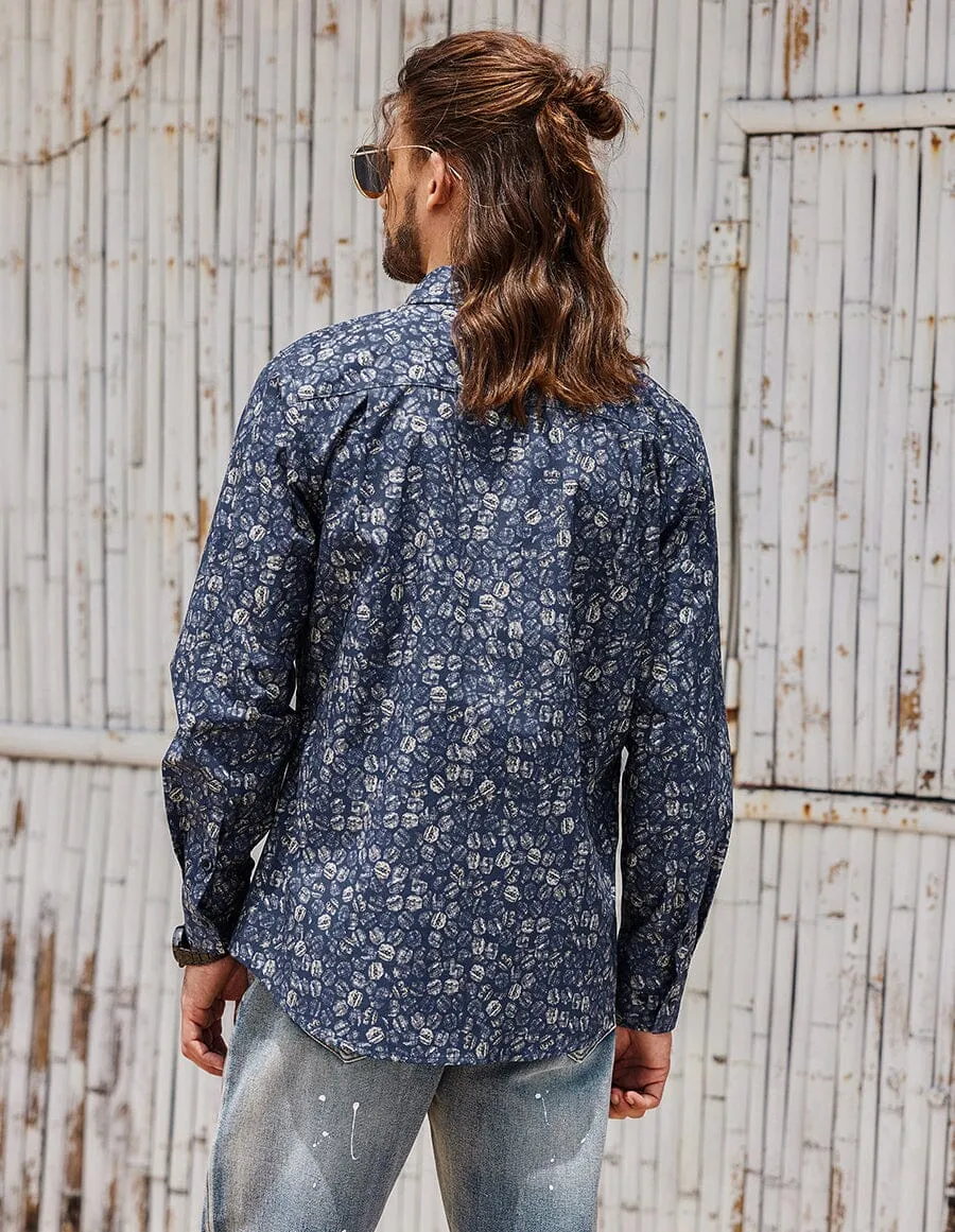 Coffee Bean Pattern Shirt sold by Coofandy product image thumbnail 2