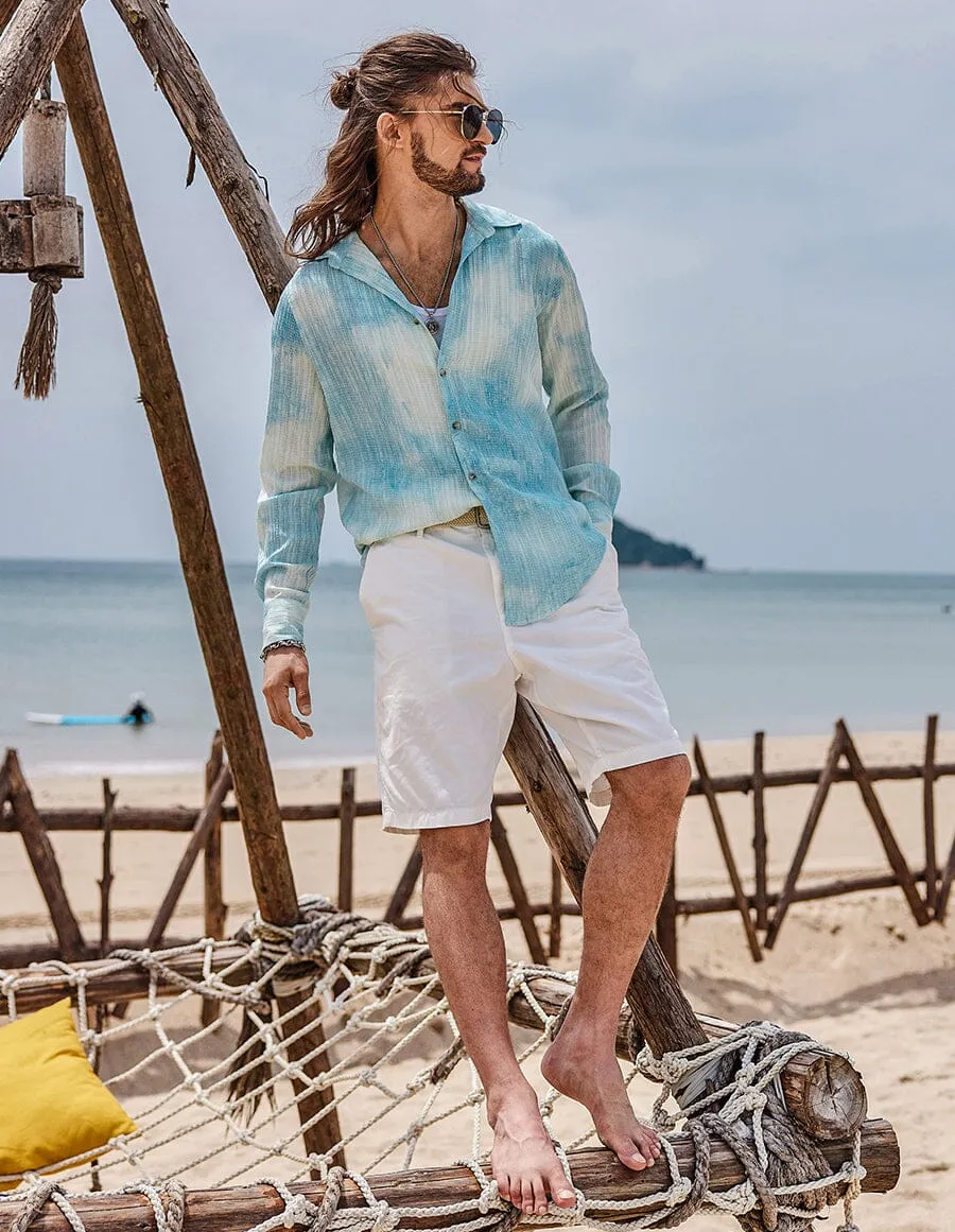 Tie-Dyed Pattern Shirt sold by Coofandy product image thumbnail 5