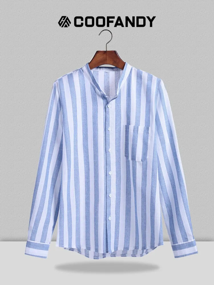 Striped Cotton Shirt 4 sold by Coofandy