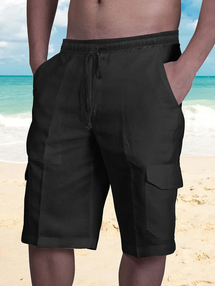 Cotton Shorts with Pockets sold by Coofandy product image thumbnail 3