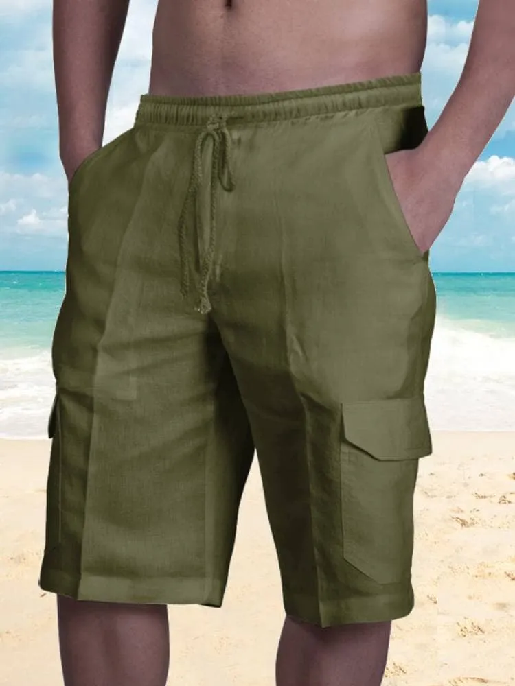 Cotton Shorts with Pockets sold by Coofandy product image thumbnail 4
