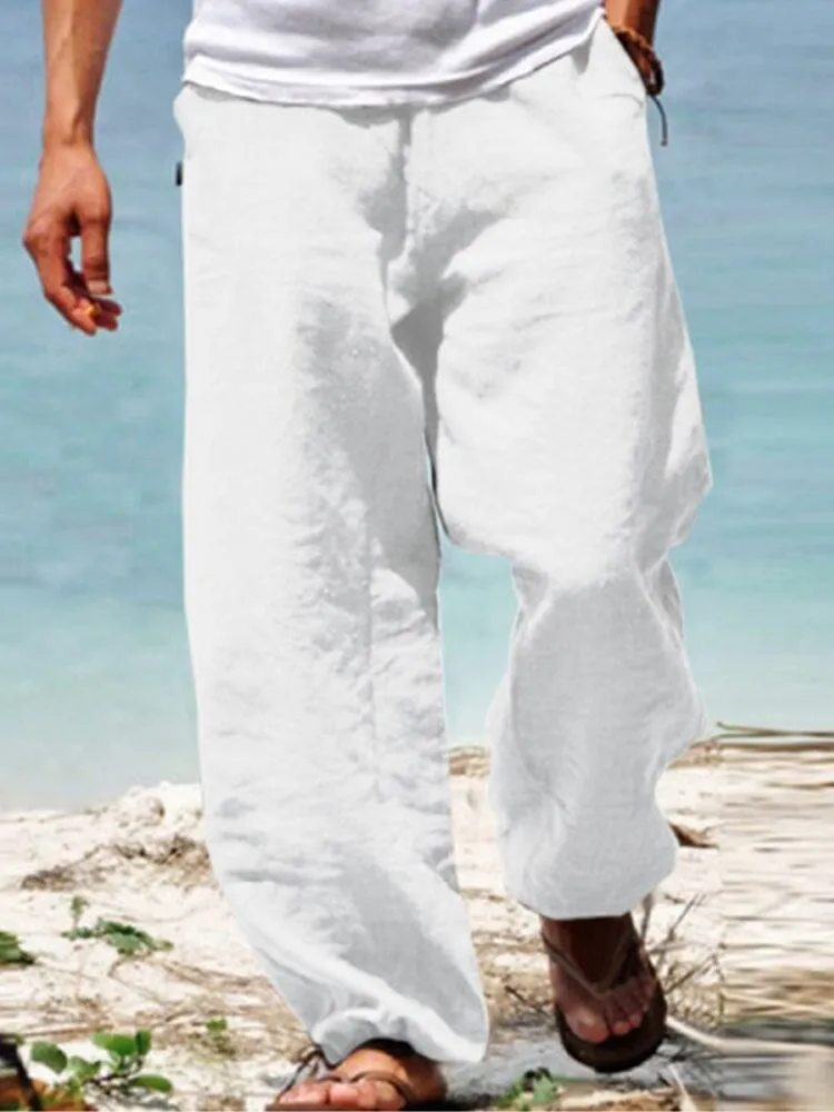 Cotton Beach Casual Trousers sold by Coofandy product image thumbnail 5