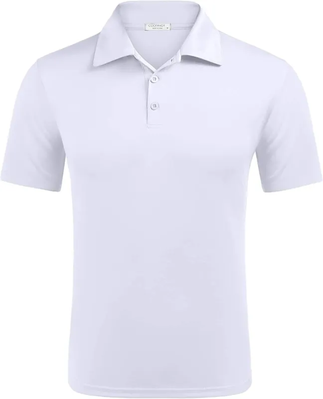 Button Closure Polo Shirt (US Only) sold by Coofandy