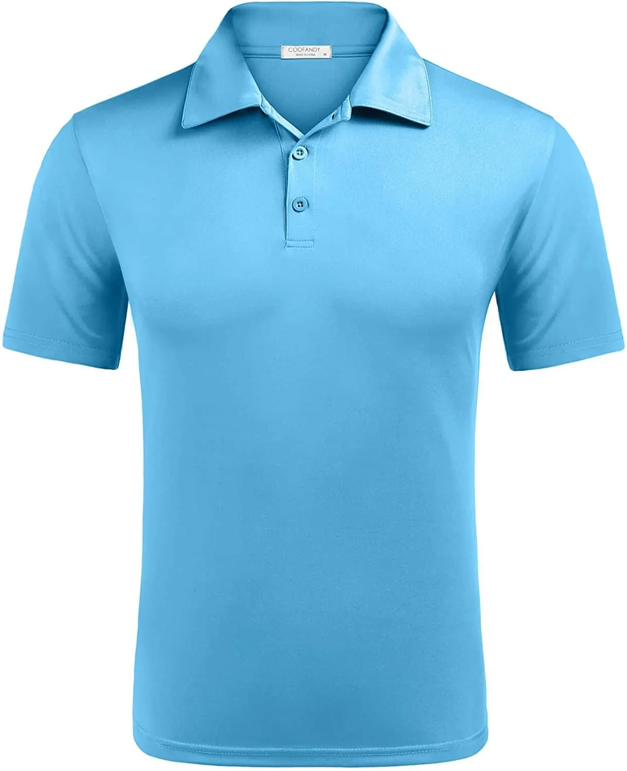 Button Closure Polo Shirt (US Only) sold by Coofandy product image thumbnail 3