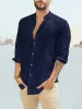 Long Sleeve Linen Style Shirt sold by Coofandy
