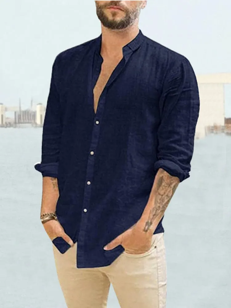 Long Sleeve Linen Style Shirt sold by Coofandy product image thumbnail 2