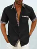 Casual Plaid Collar Linen Style Shirt (US Only) sold by Coofandy