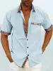 Casual Plaid Collar Linen Style Shirt (US Only) sold by Coofandy