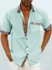 Casual Plaid Collar Linen Style Shirt (US Only) sold by Coofandy