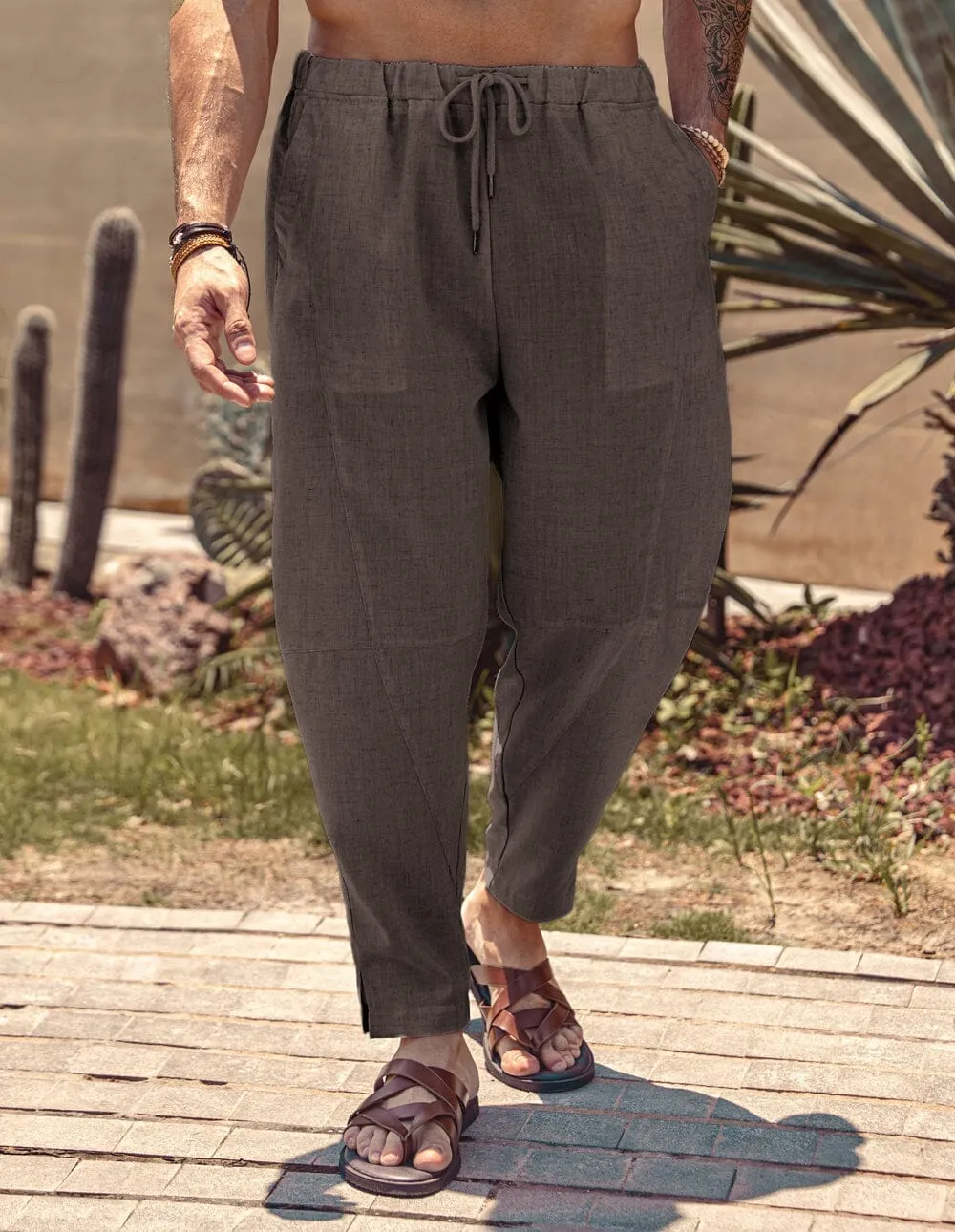 Linen Style Beach Pants (US Only) sold by Coofandy product image thumbnail 5
