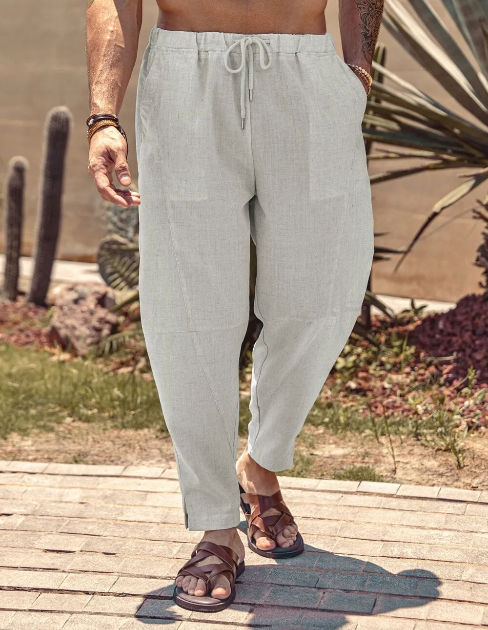 Linen Style Beach Pants (US Only) sold by Coofandy product image thumbnail 2