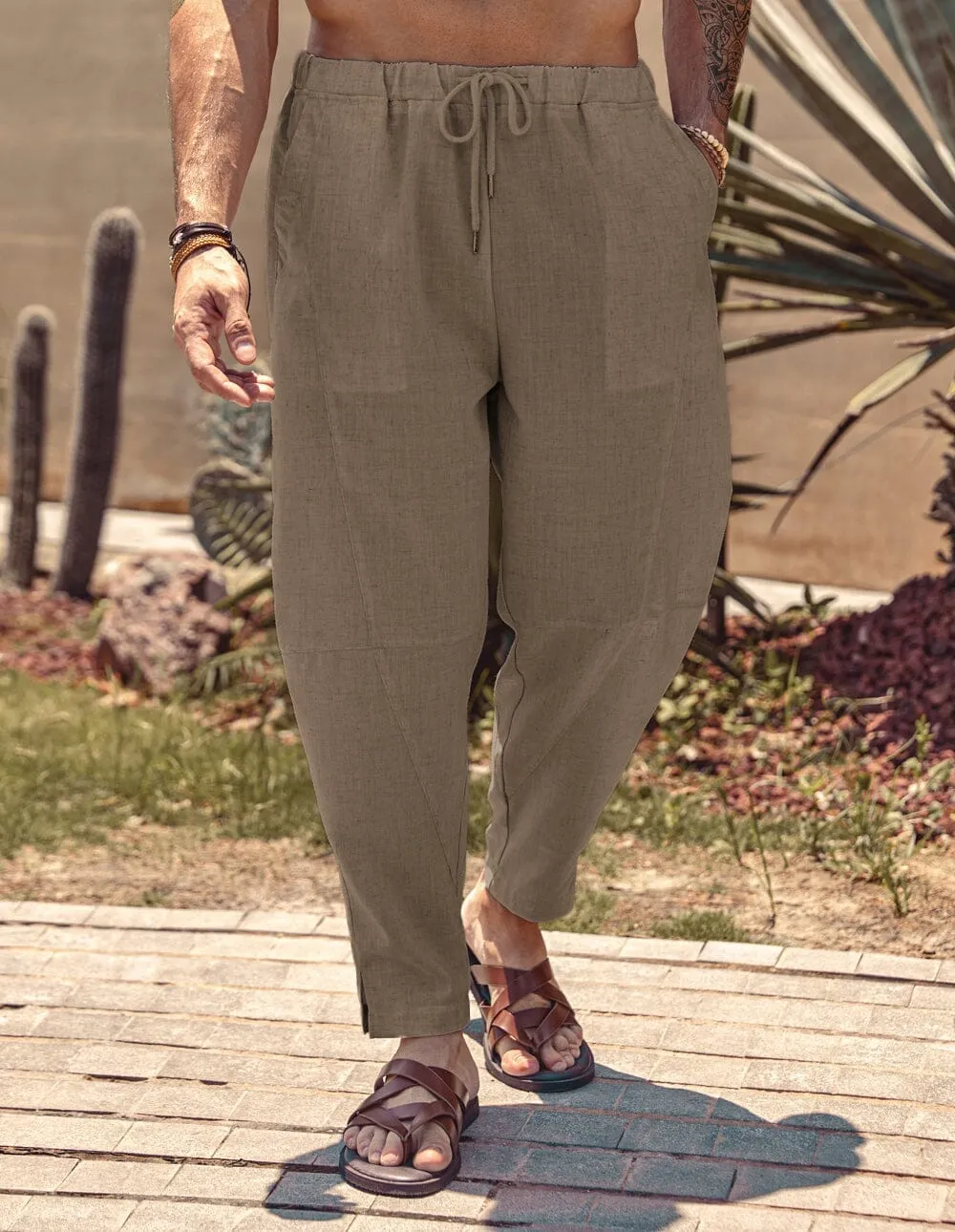 Linen Style Beach Pants (US Only) sold by Coofandy product image thumbnail 3